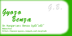 gyozo benza business card